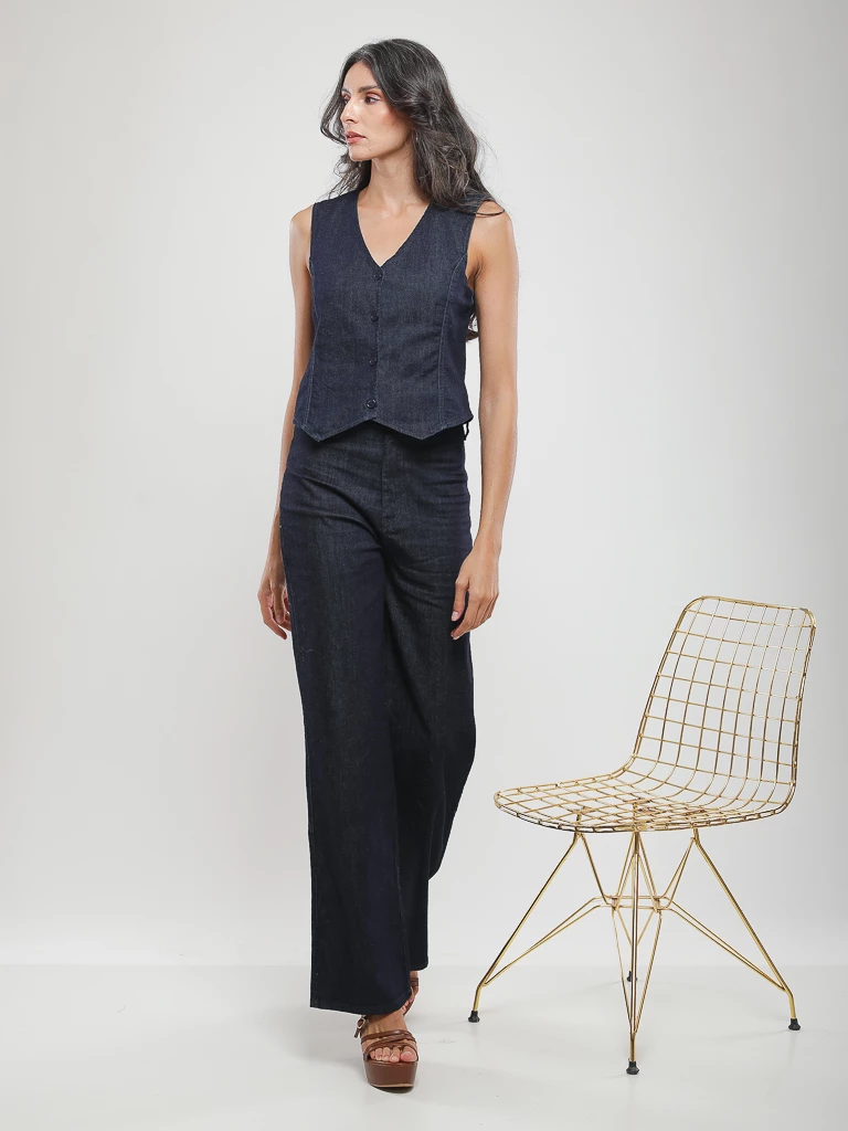 Pantalon bootcut taille haute