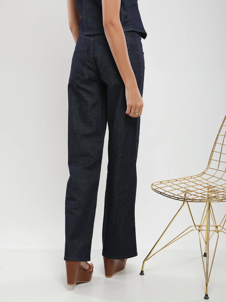 Pantalon bootcut taille haute