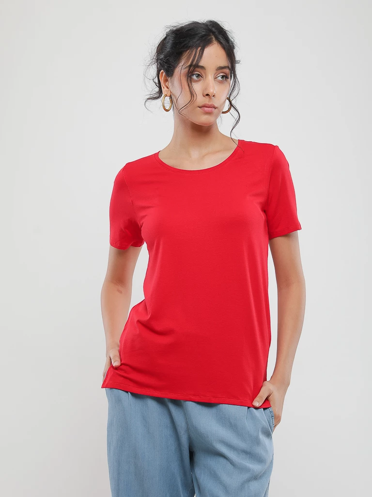 T-shirt à manches courtes en viscose