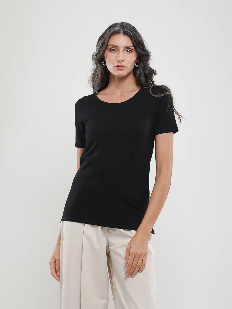 T-shirt à manches courtes en viscose