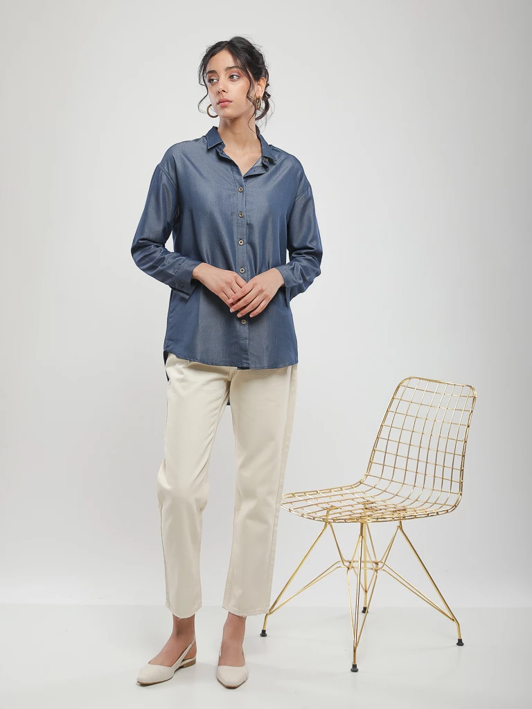 Pantalon droit 7/8ème