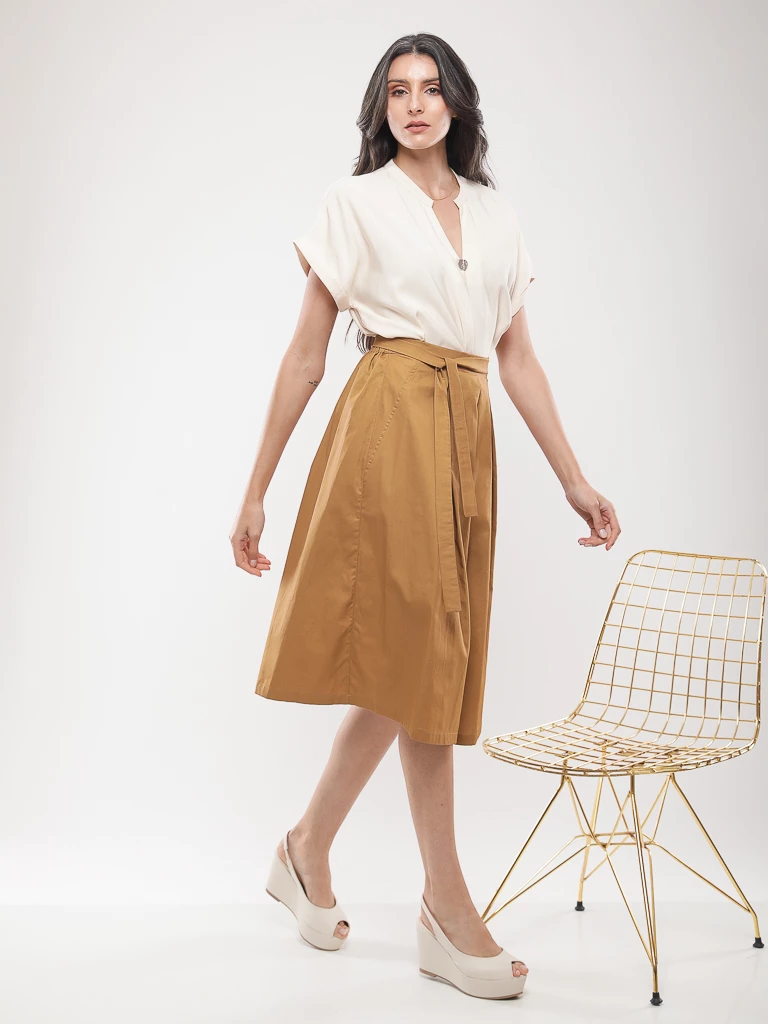 Blouse fluide manches courtes