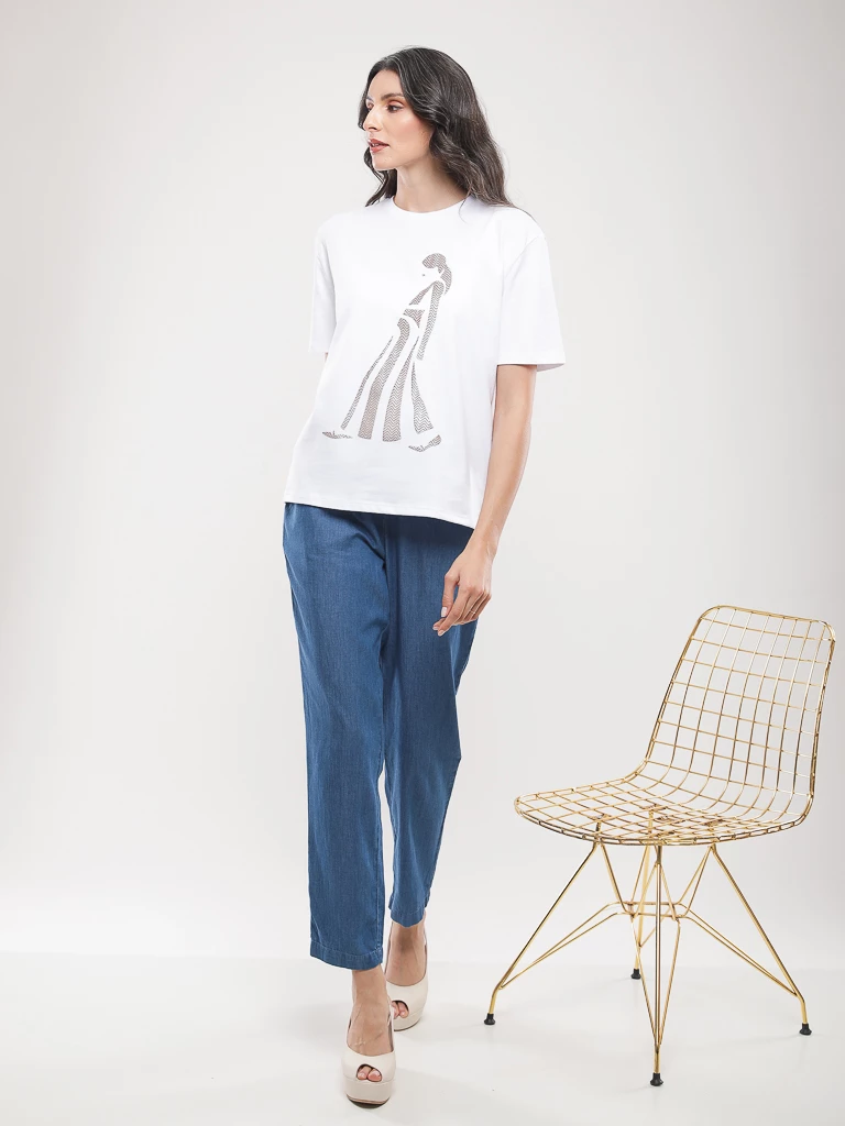 Pantalon 7/8ème à cordon de serrage