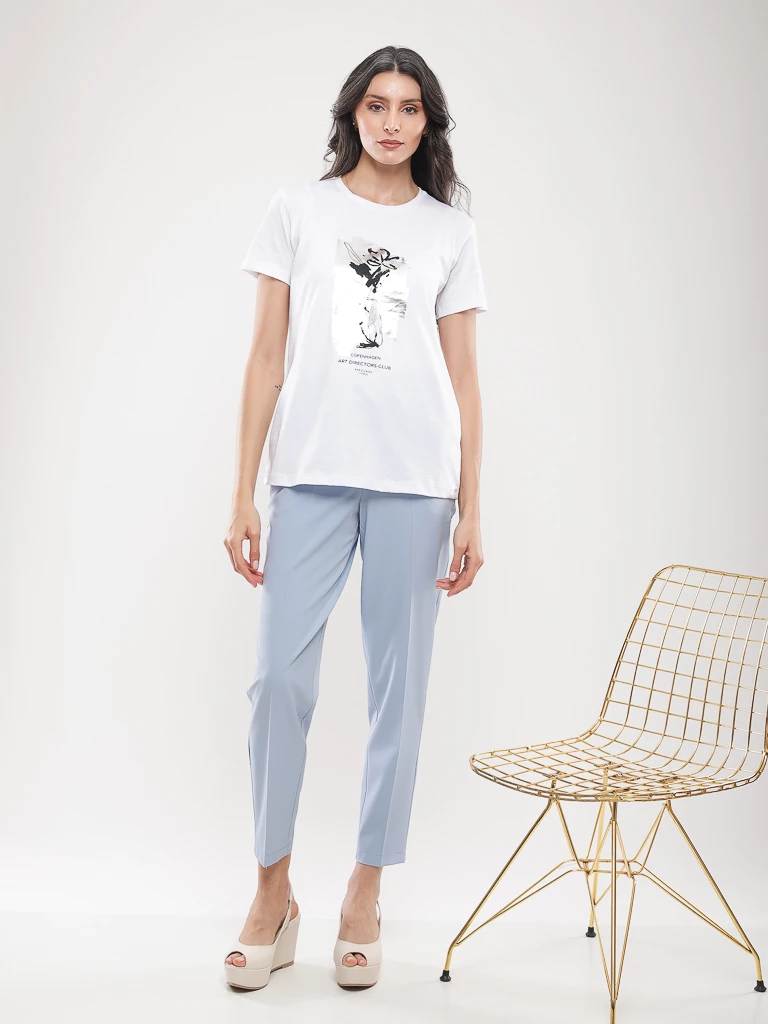 T-shirt coton à imprimé graphique