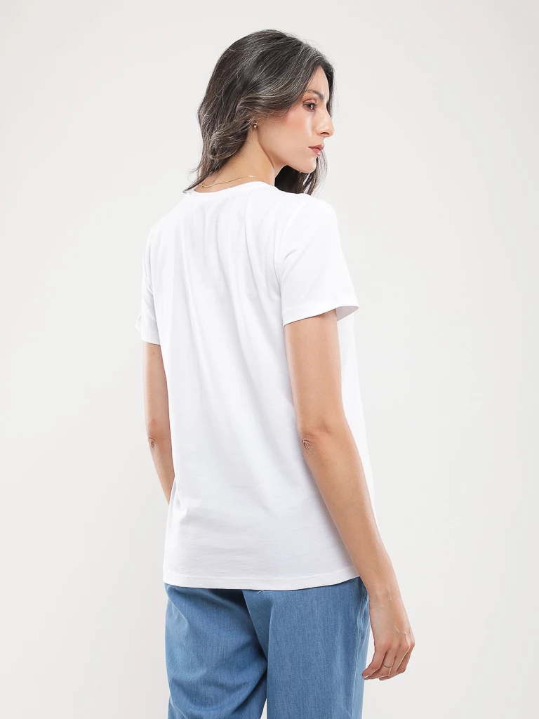 T-shirt coton à imprimé graphique