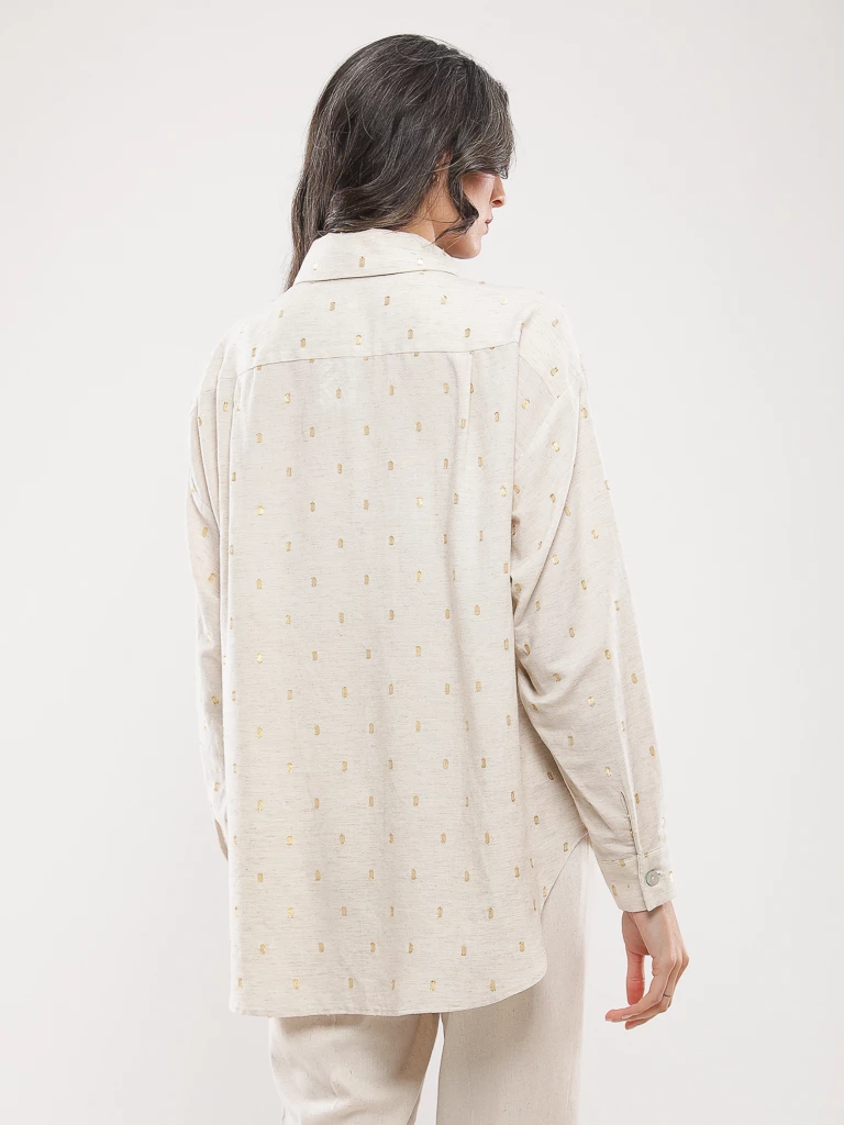 Chemise manches longues imprimée