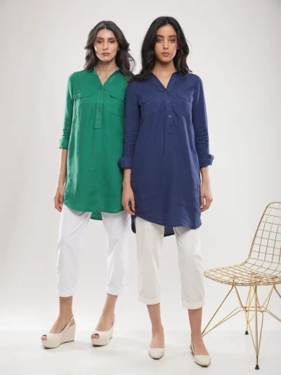 Chemise oversize manches longues