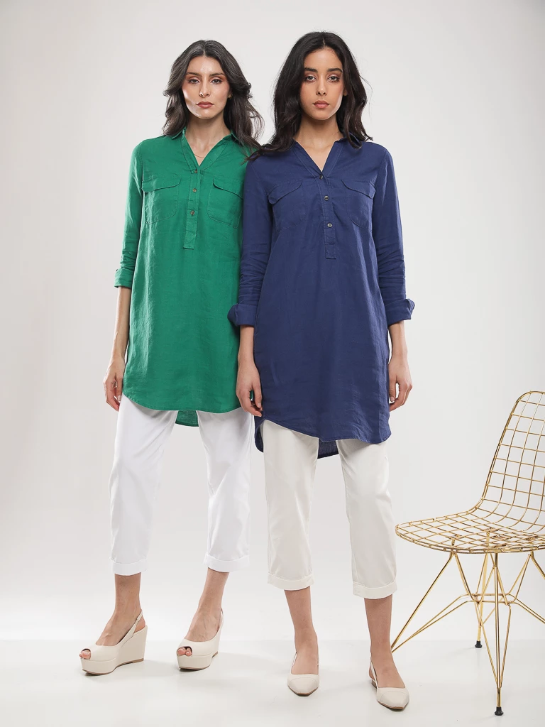 Chemise oversize manches longues