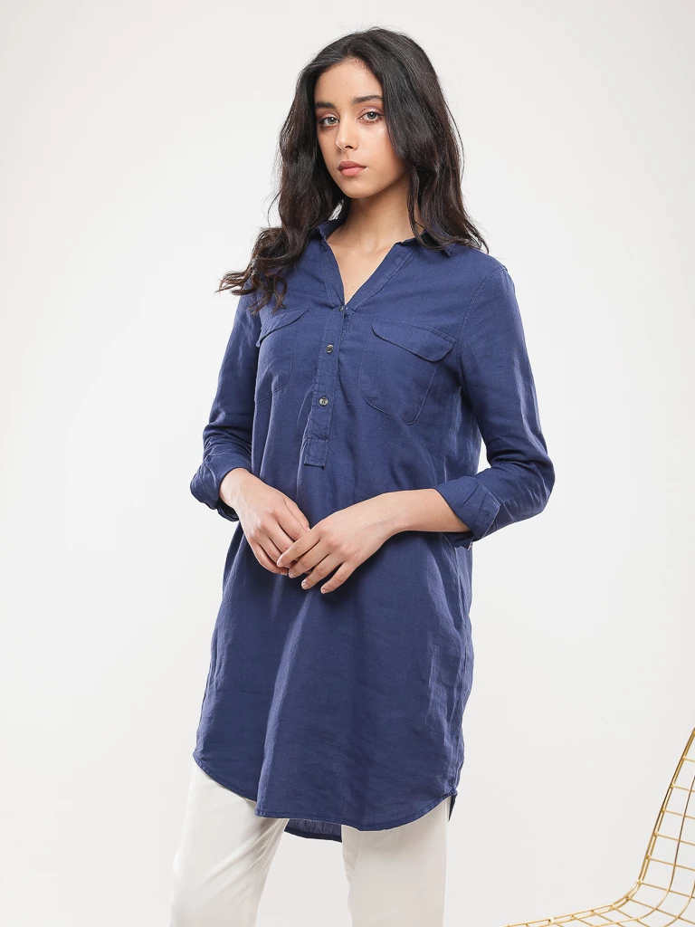 Chemise oversize manches longues