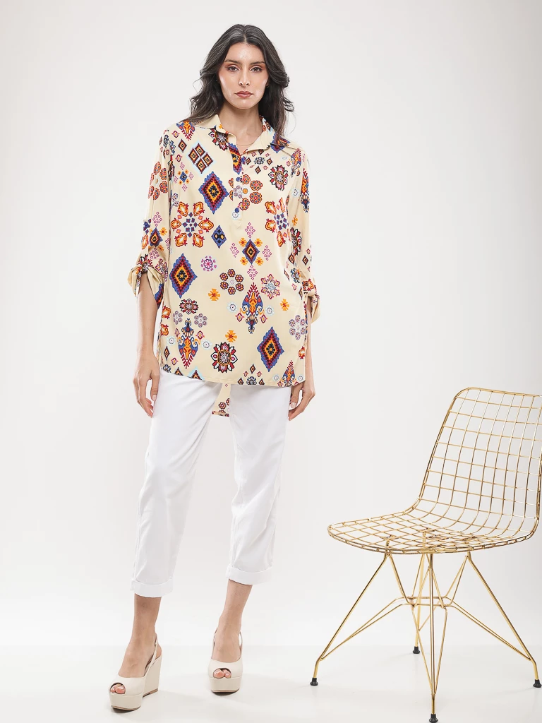Blouse imprimé géométrique