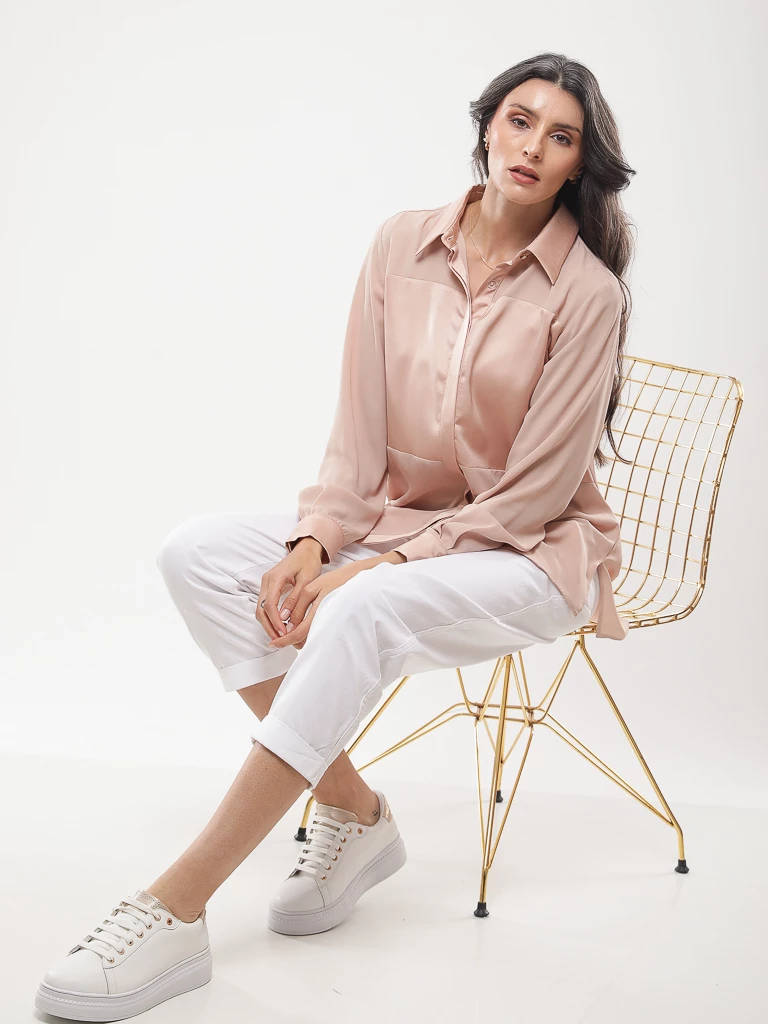 Chemise fluide manches longues