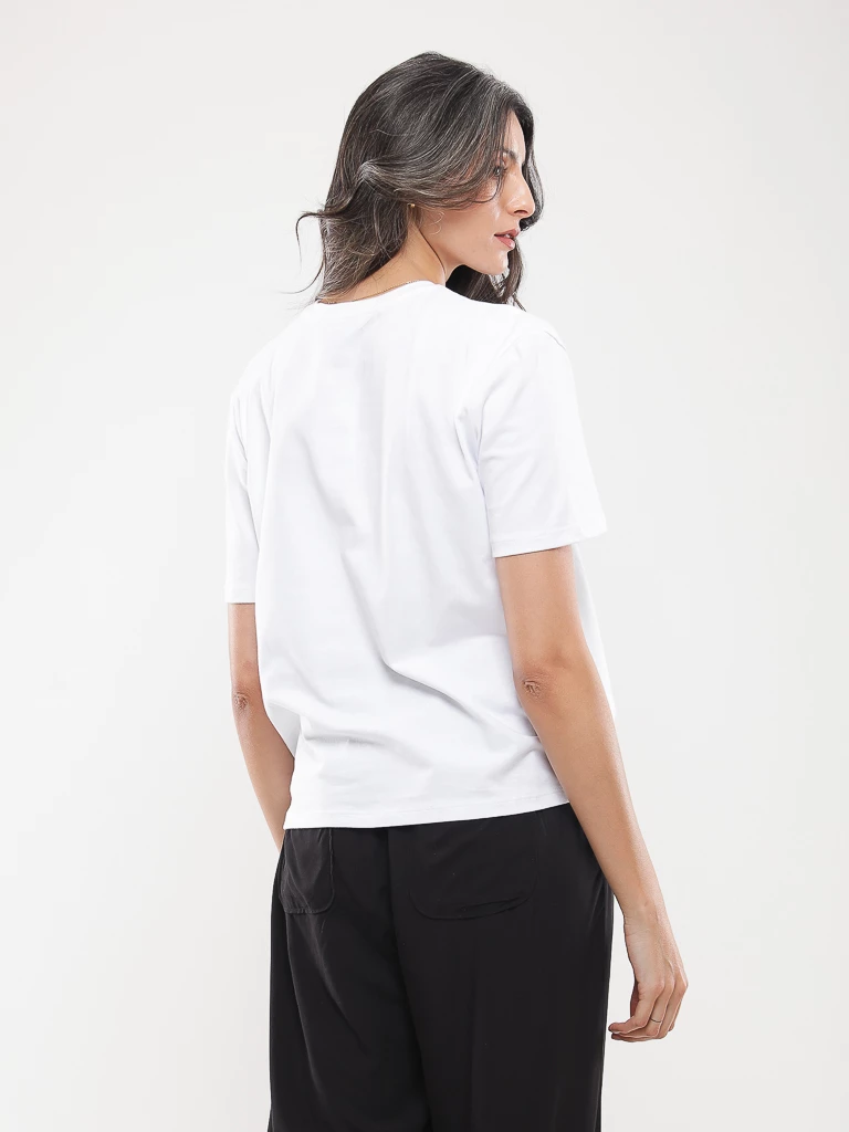 T-shirt coton à imprimé graphique