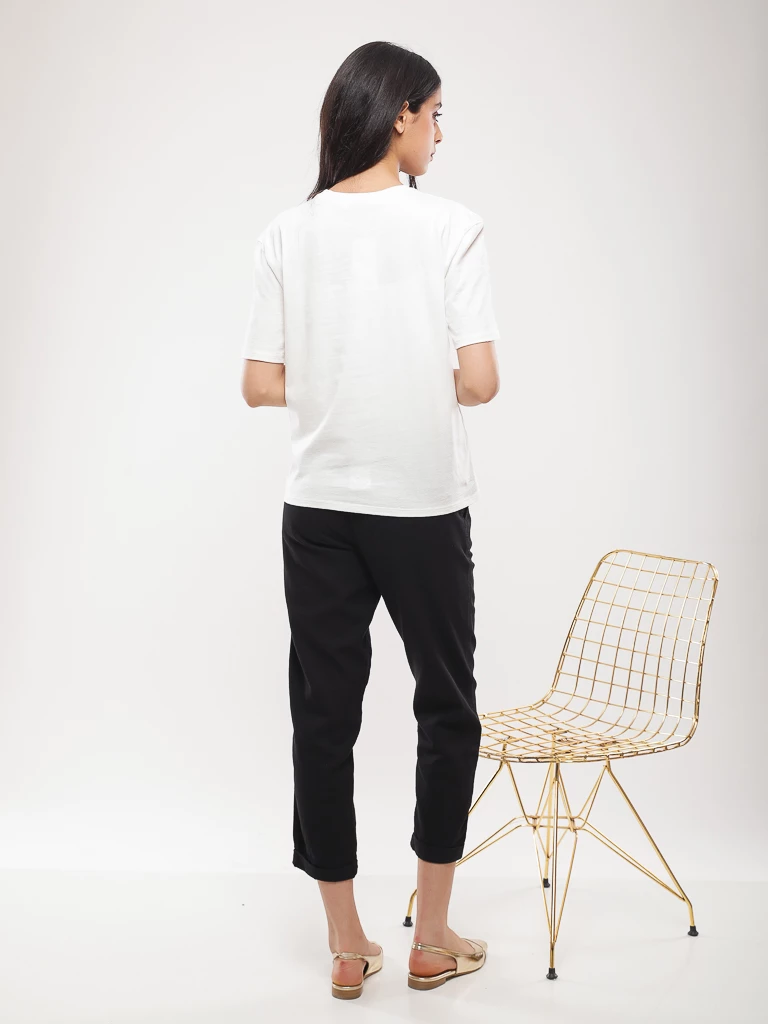 T-shirt coton à imprimé graphique