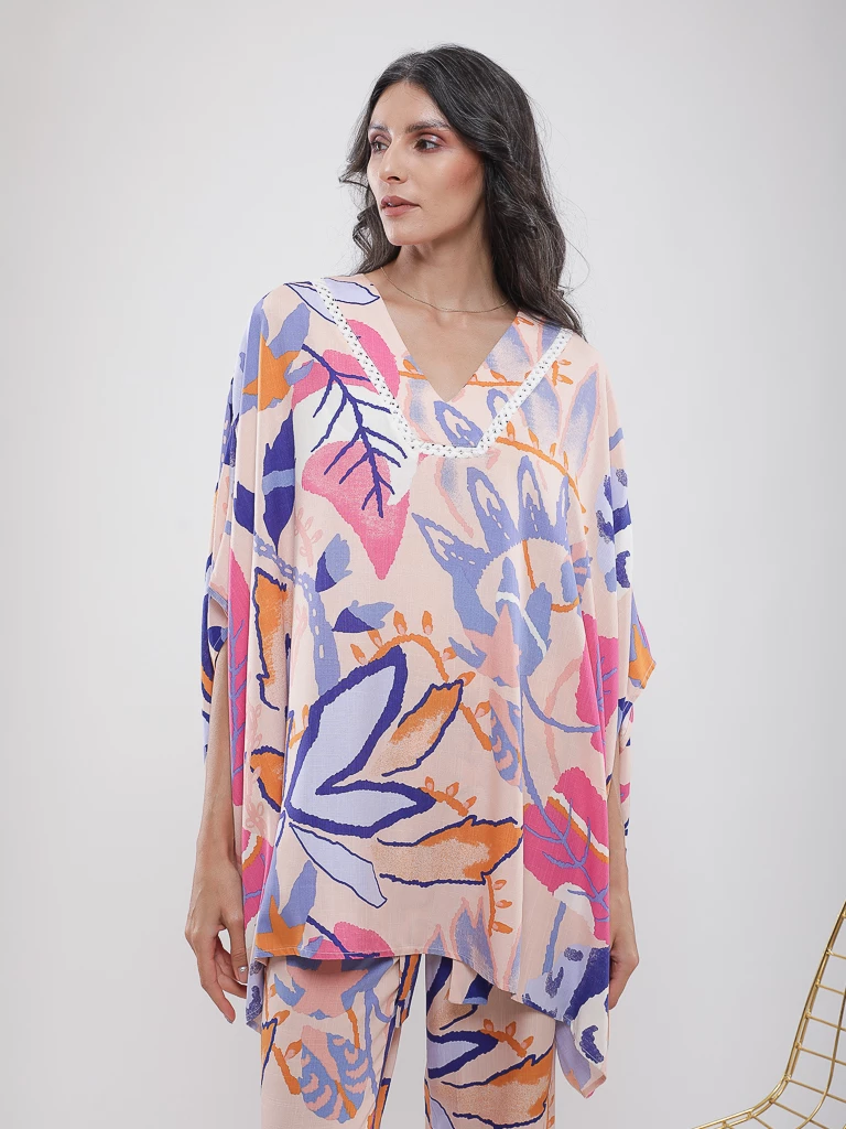 Blouse imprimé tropical