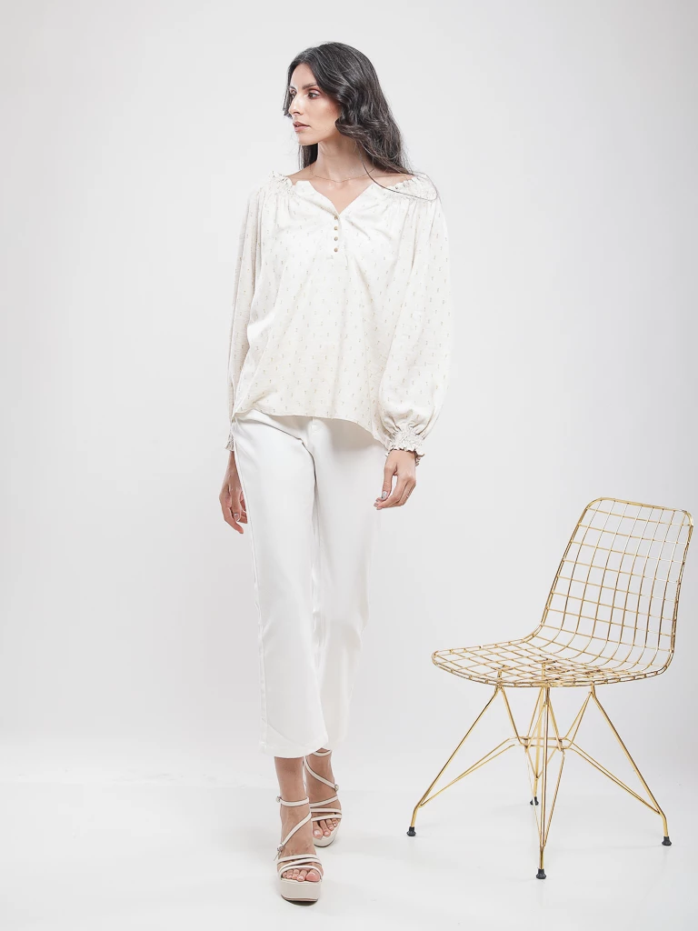 Blouse bohème épaules dénudées