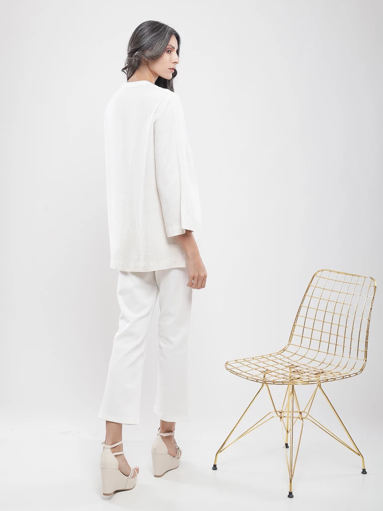 Blouse oversize manches 3/4