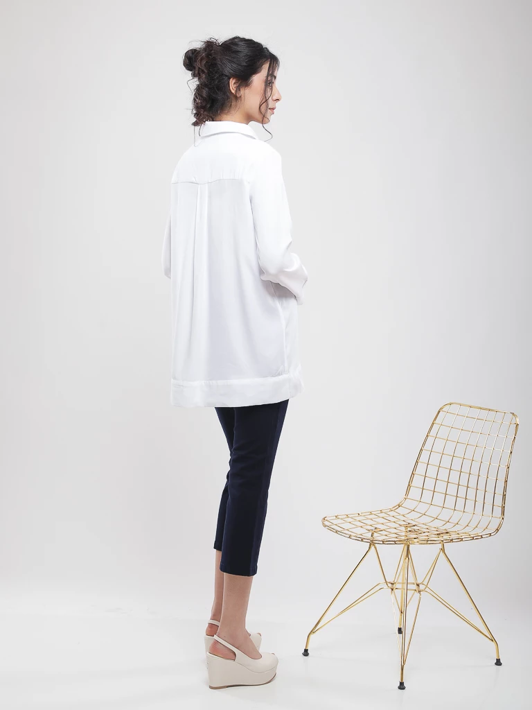 Chemise fluide à manches longues