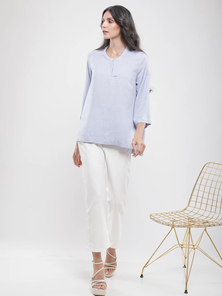 Blouse oversize manches 3/4