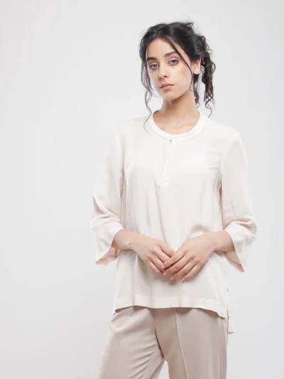 Blouse oversize manches 3/4