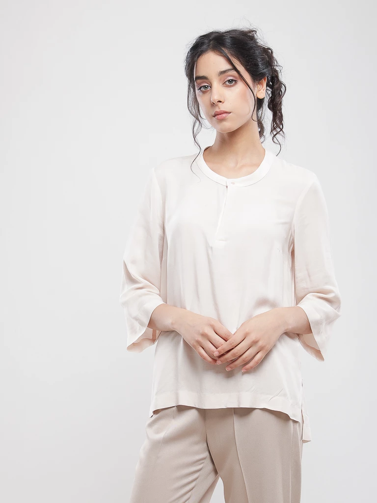 Blouse oversize manches 3/4