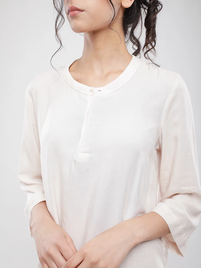 Blouse oversize manches 3/4