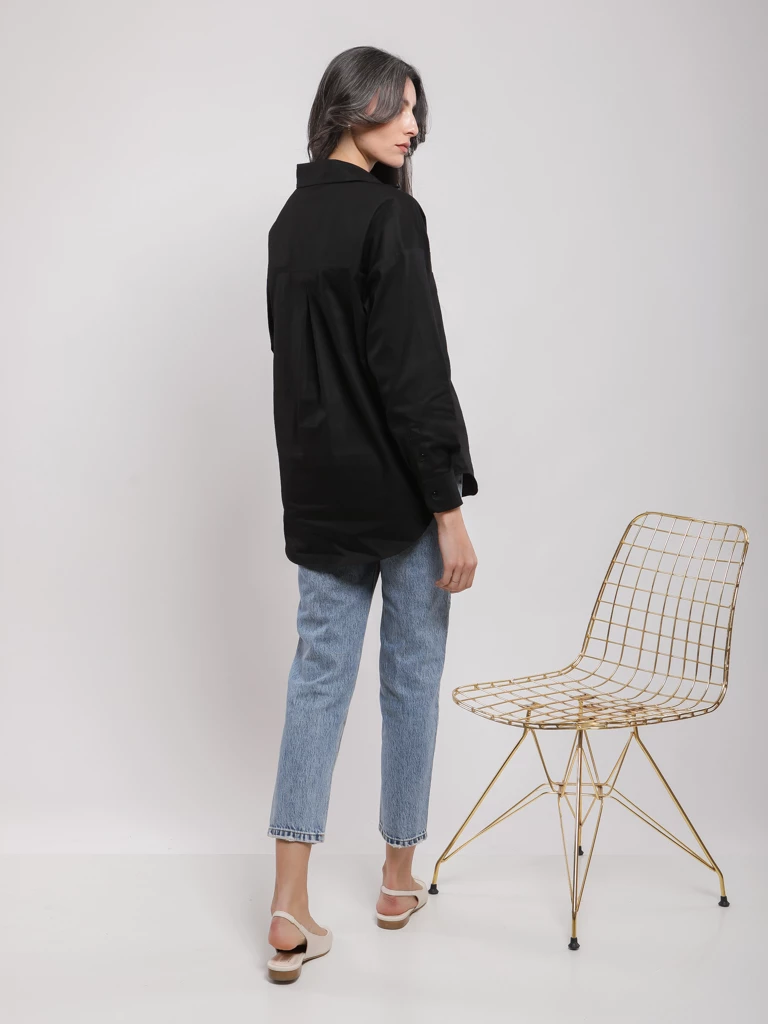 Chemise oversize manches longues