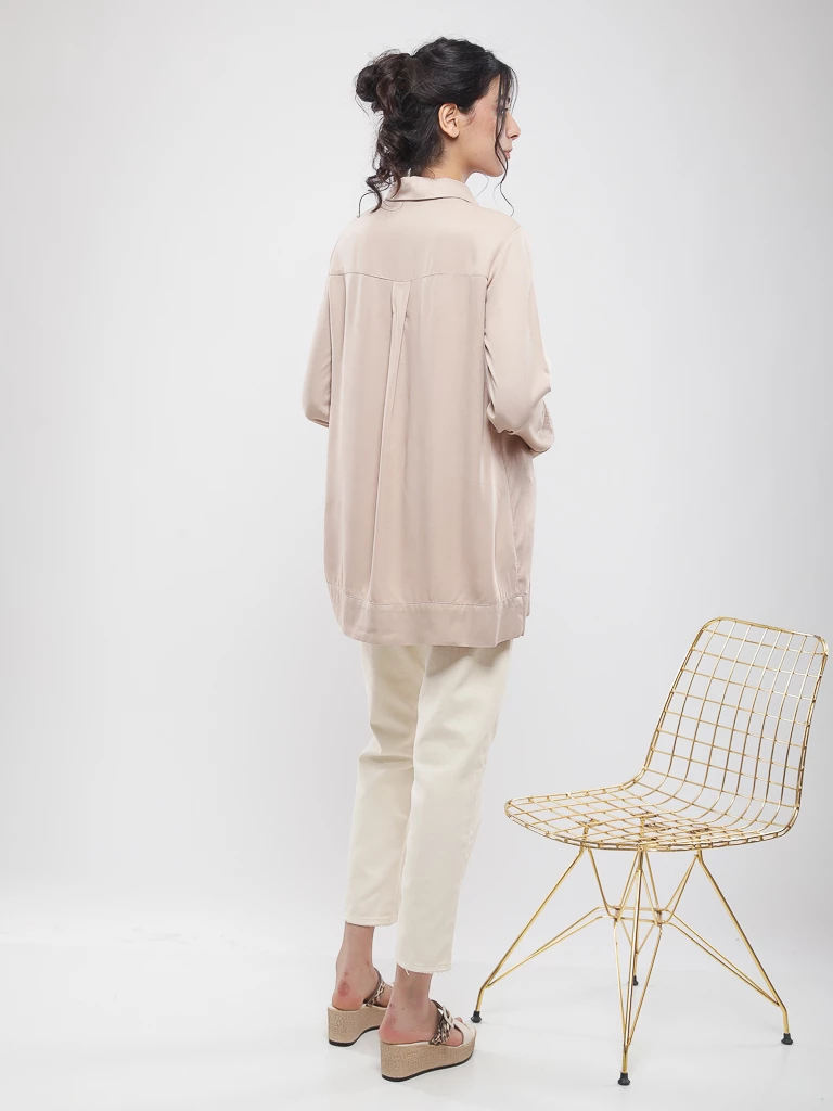 Chemise fluide à manches longues