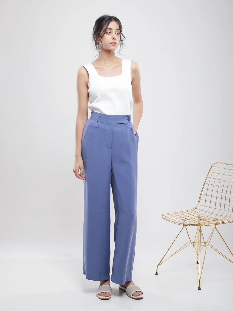 Débardeur en maille à col carré