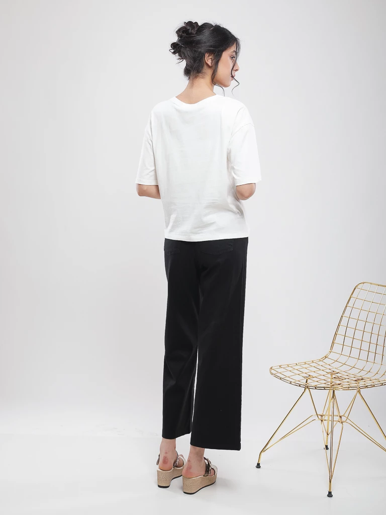 T-shirt coton à imprimé floral