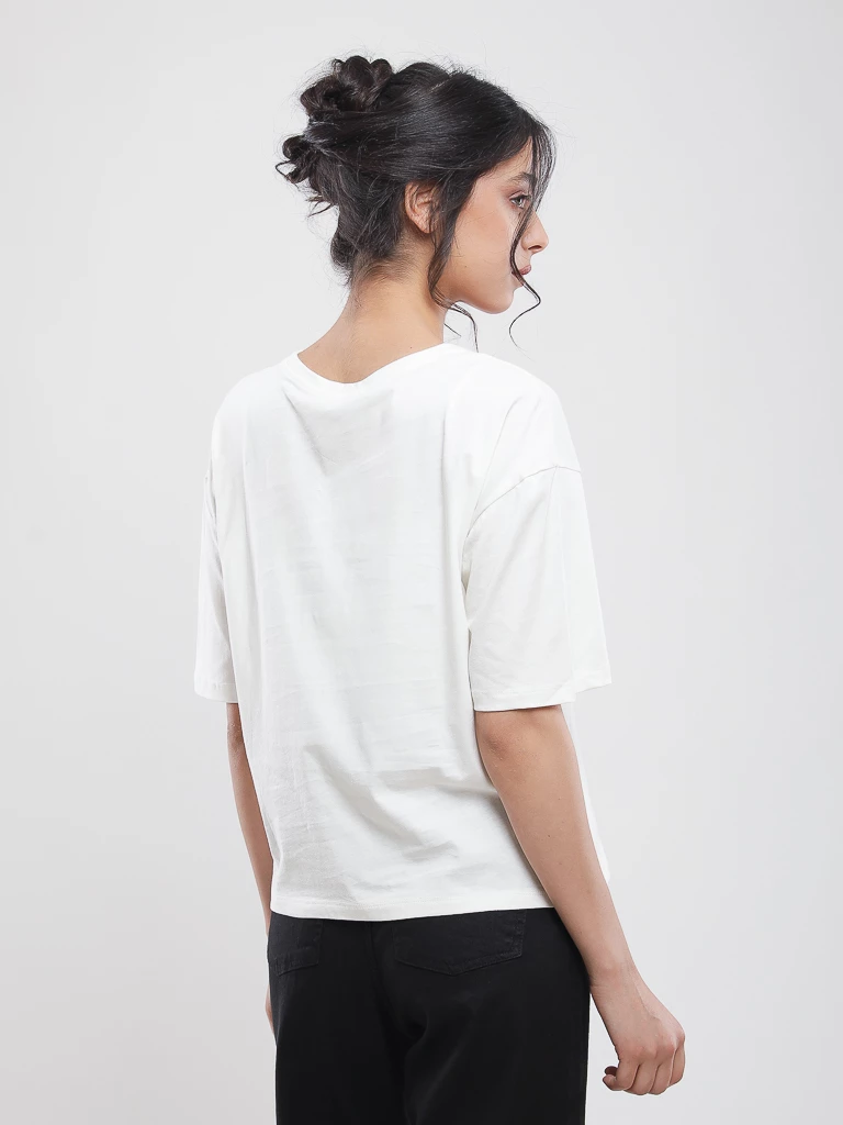 T-shirt coton à imprimé floral