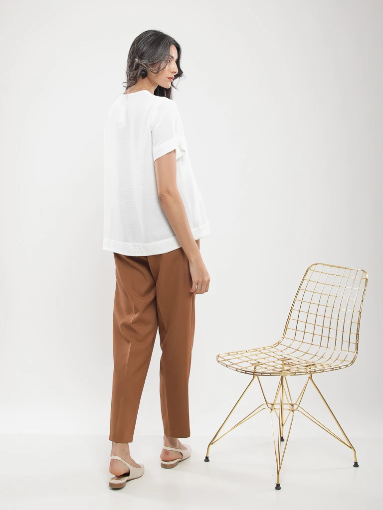 Blouse oversize manches courtes