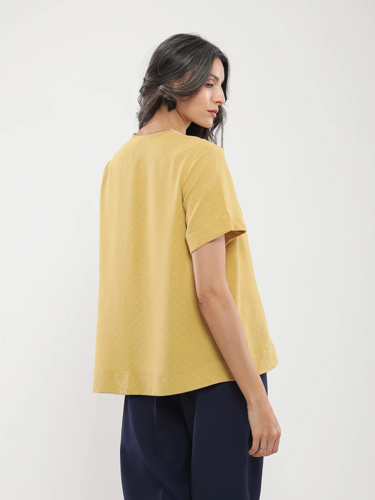 Blouse oversize manches courtes