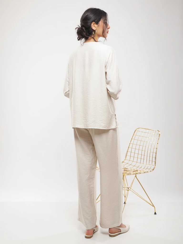 Blouse oversize manches 3/4