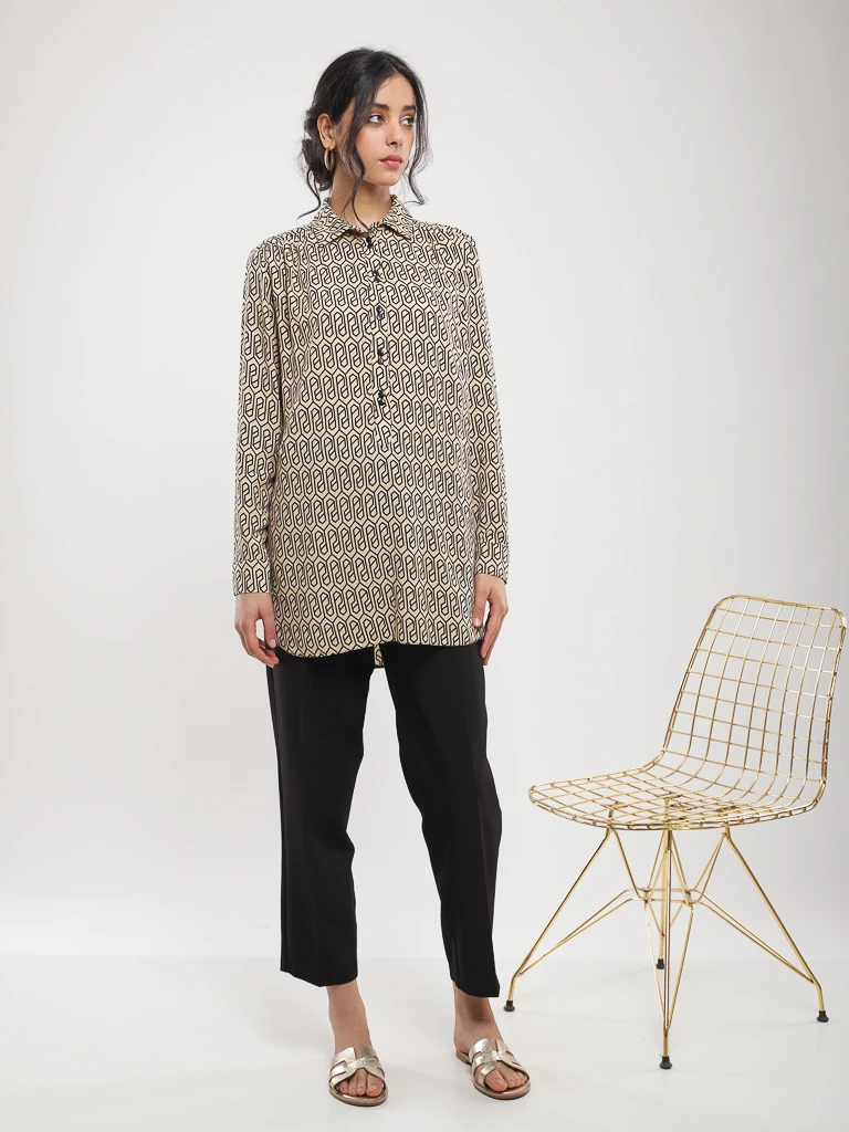 Blouse imprimé géométrique