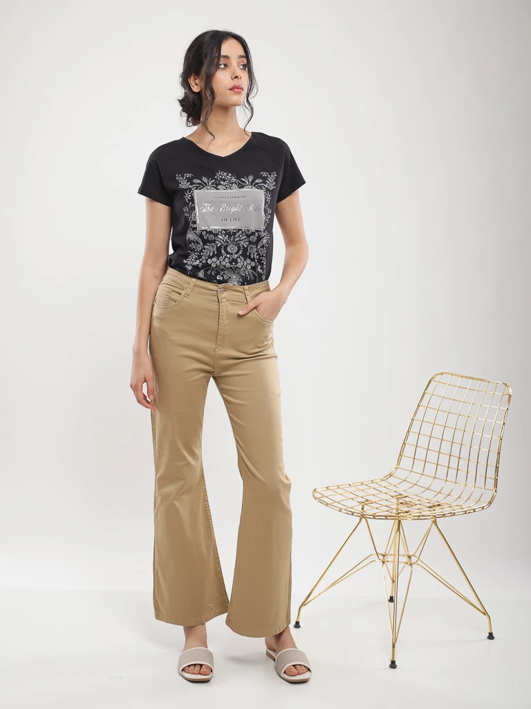 T-shirt coton à imprimé graphique