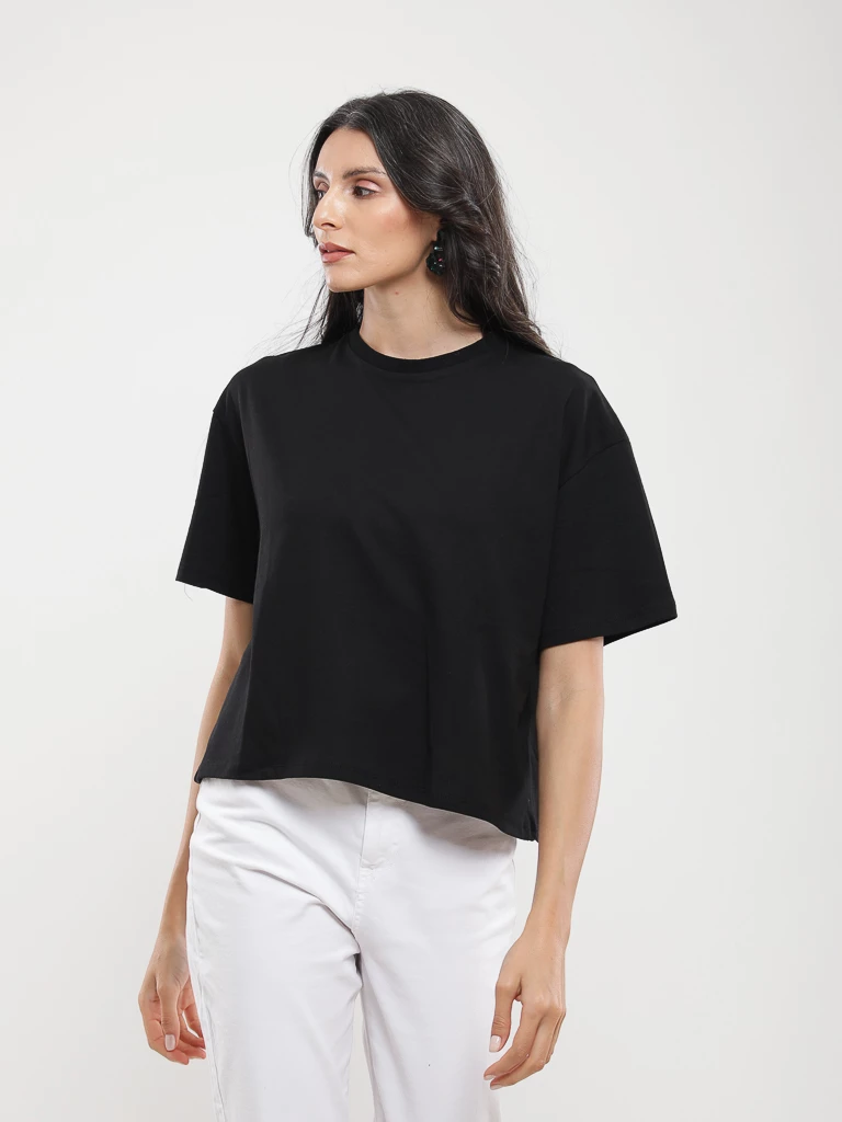 T-shirt oversize coton coupe boxy