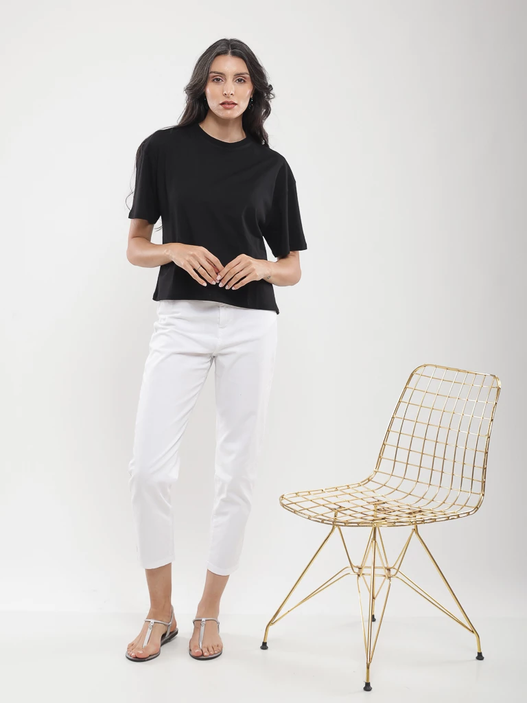 T-shirt oversize coton coupe boxy
