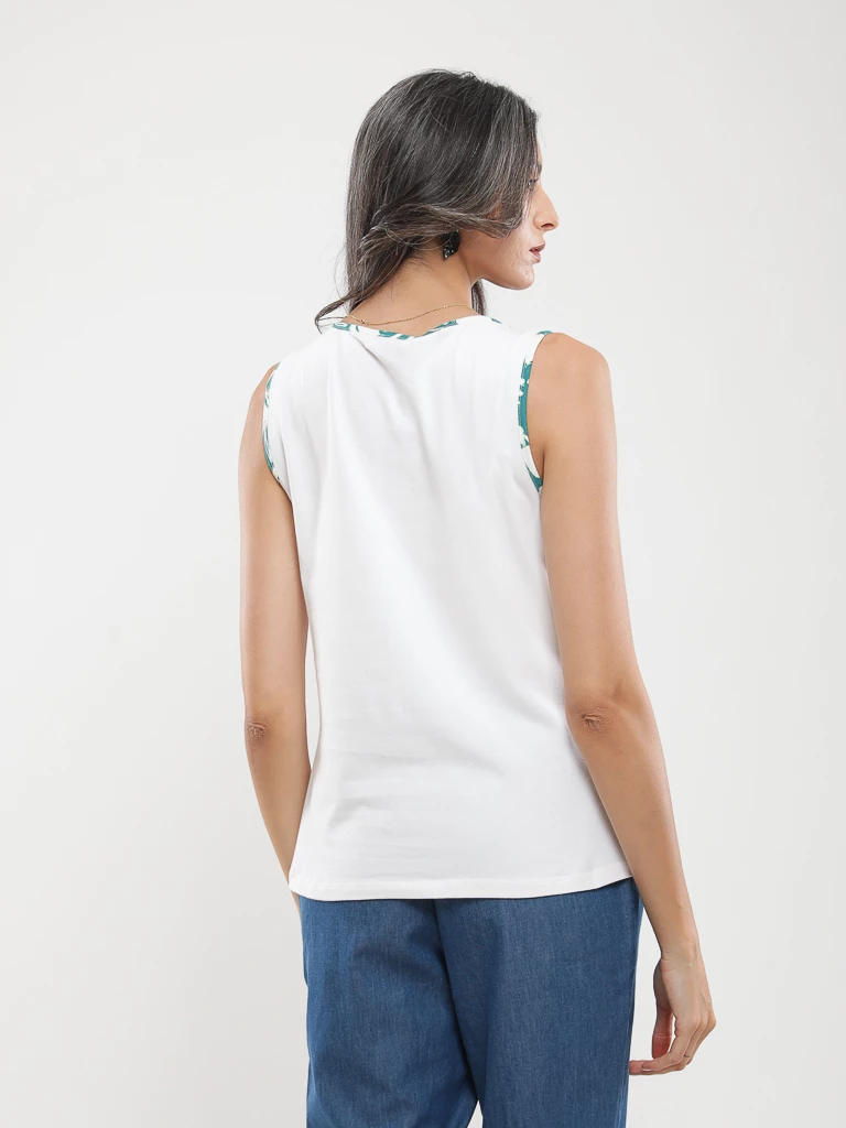 Débardeur imprimé tropical