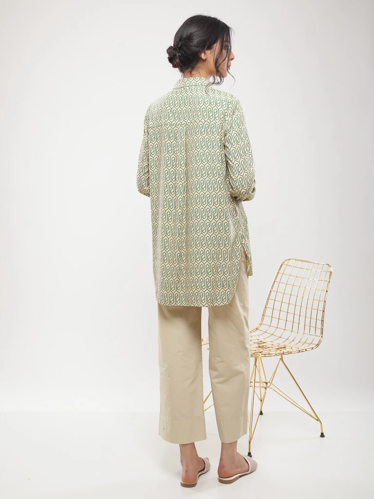 Blouse imprimé géométrique