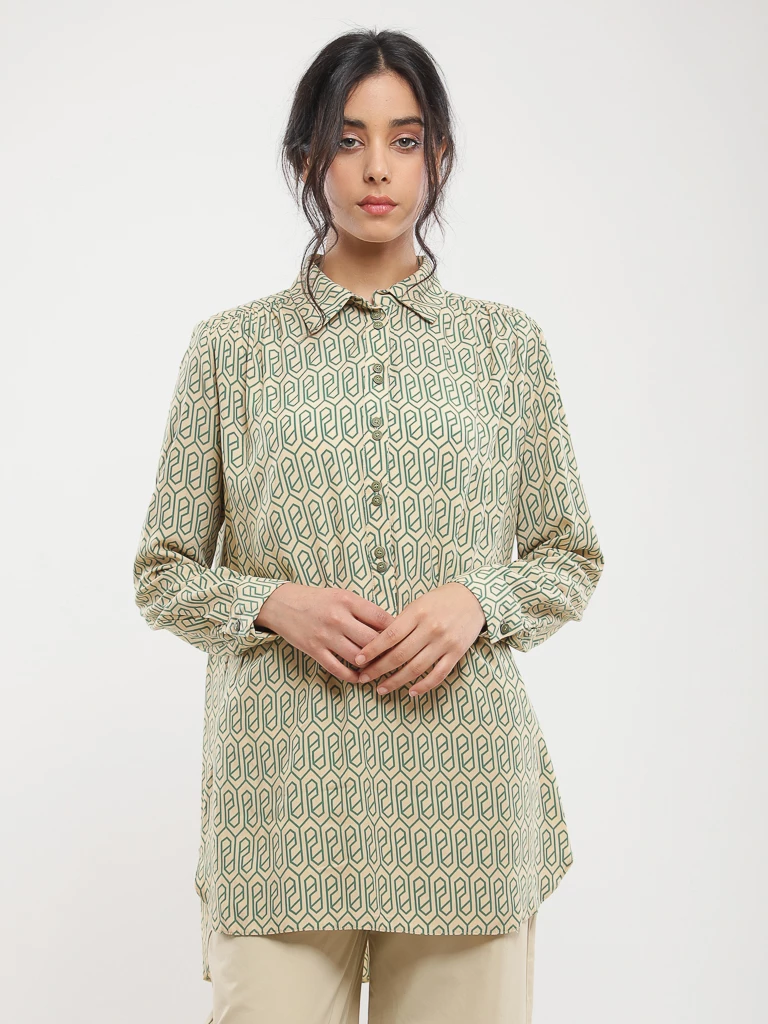 Blouse imprimé géométrique