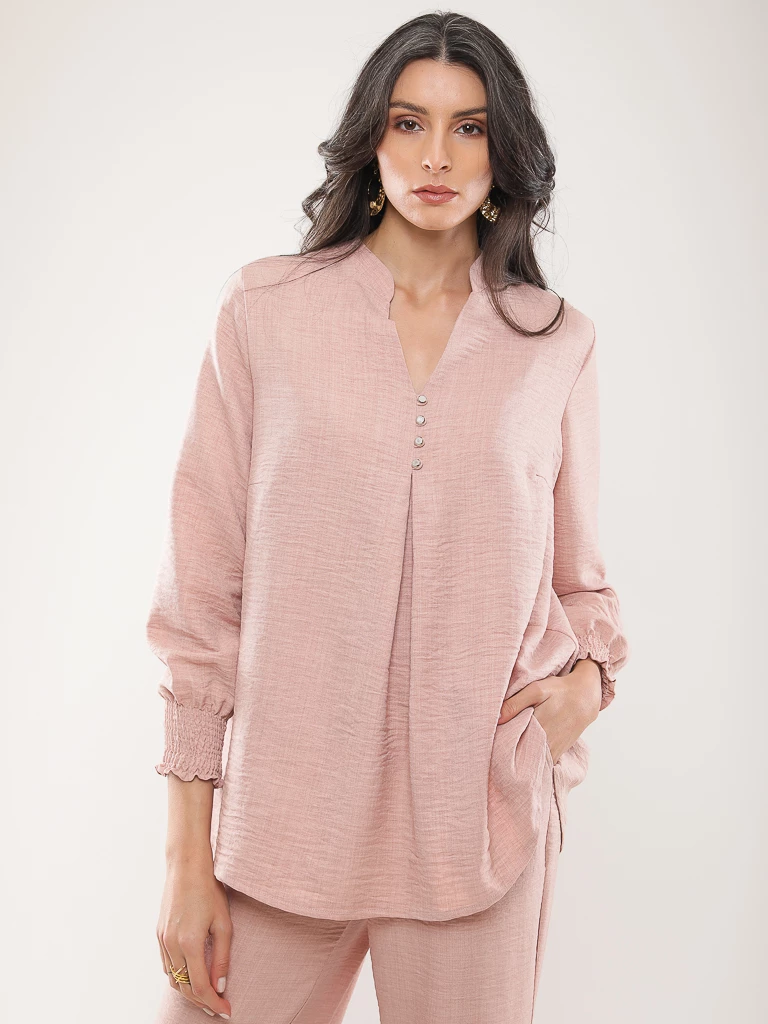 Blouse fluide manches longues