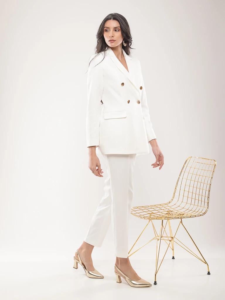 Blazer à boutonnage croisé