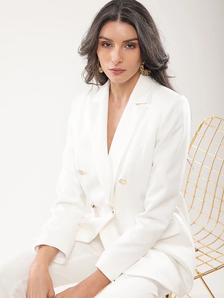 Blazer à boutonnage croisé