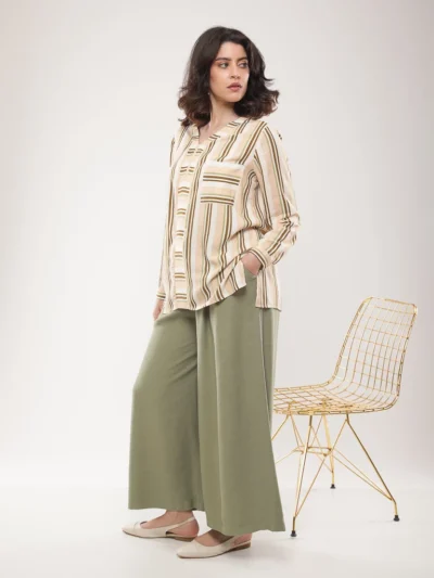 Blouse rayée manches longues