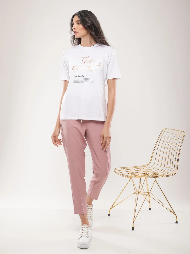 T-shirt coton à imprimé graphique