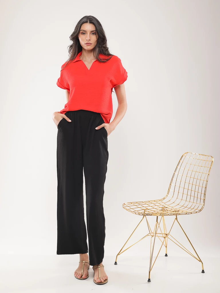 Pantalon fluide coupe large