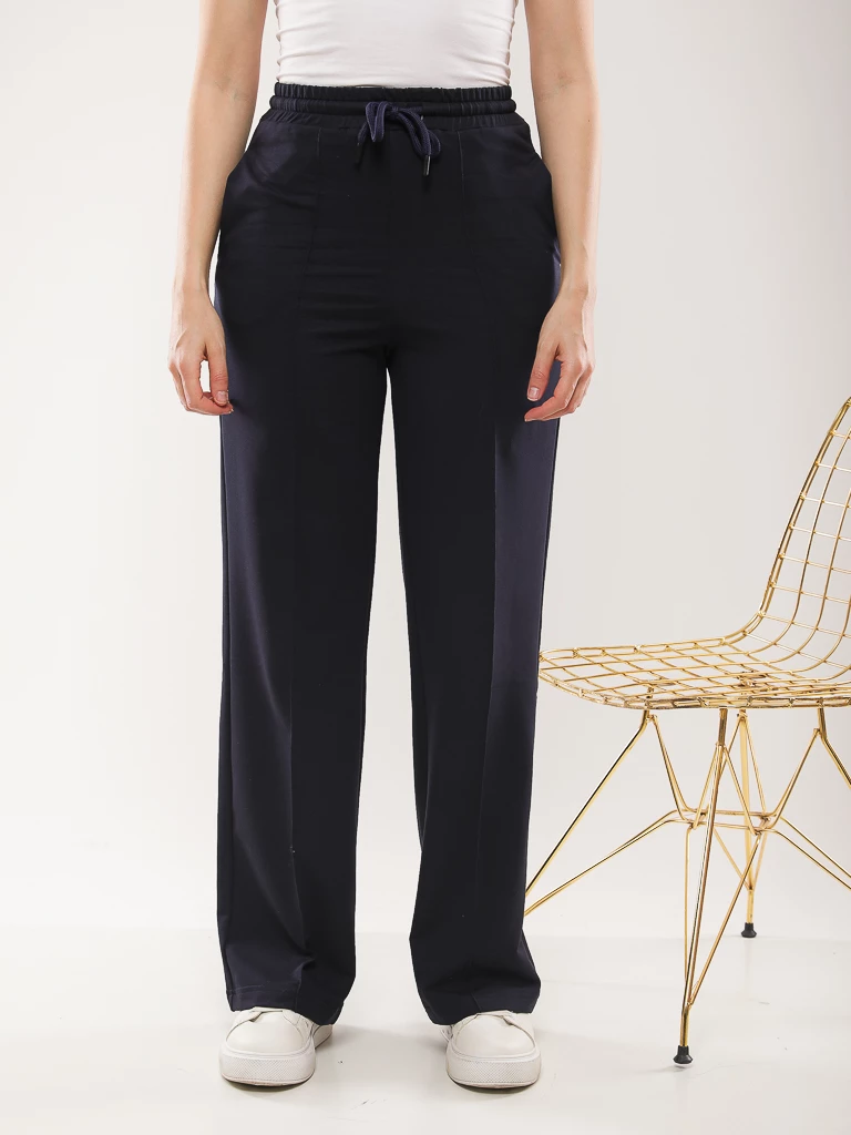 Pantalon large en molleton