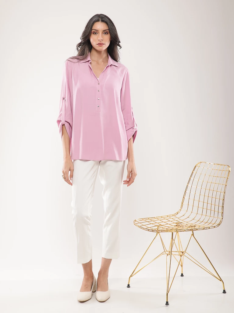 Blouse fluide manches longues