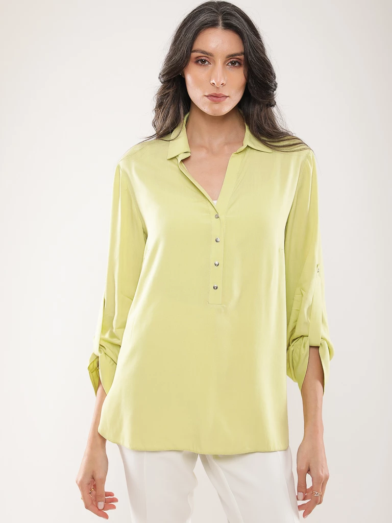 Blouse fluide manches longues