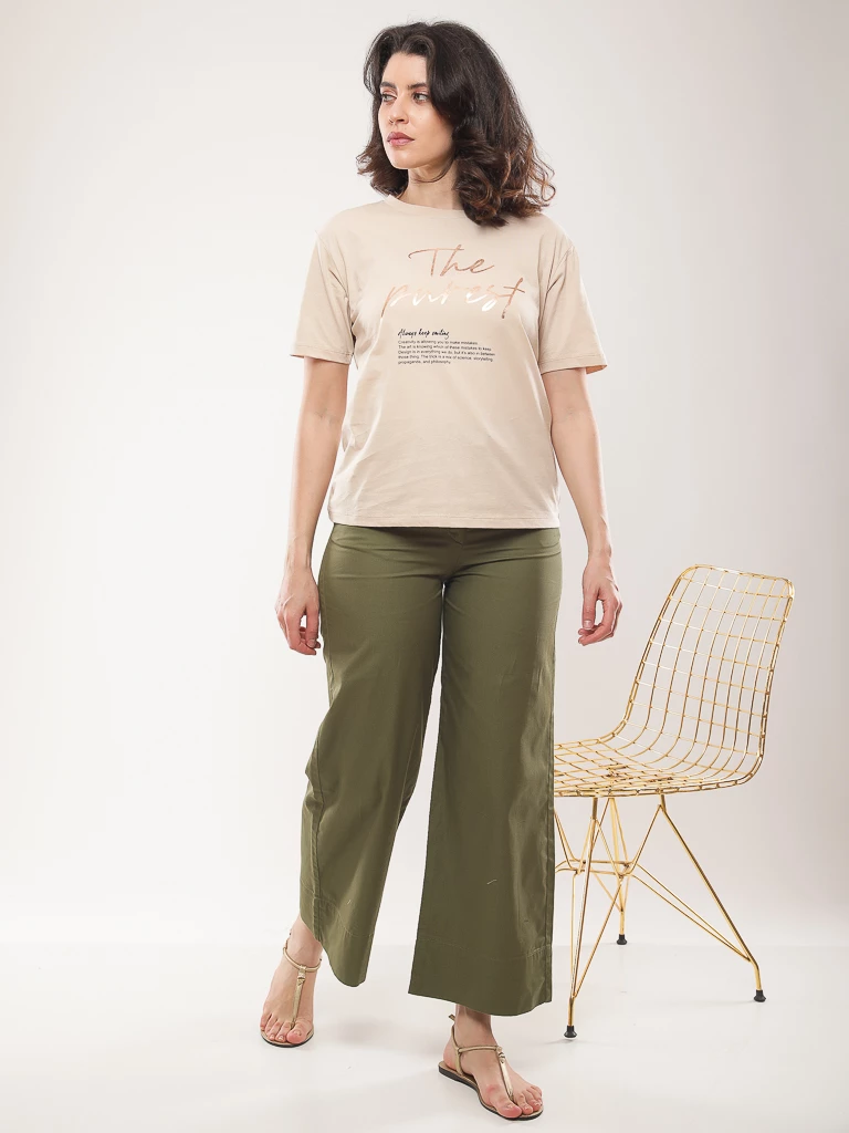 T-shirt coton à imprimé graphique